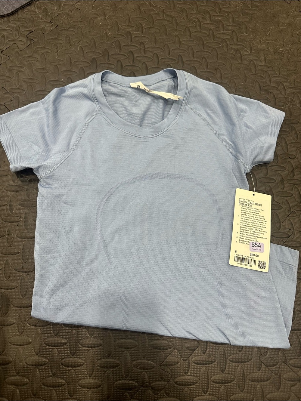 Lululemon Women's Light Blue Short Sleeve swiftly tech short sleeve 2.0 Tee